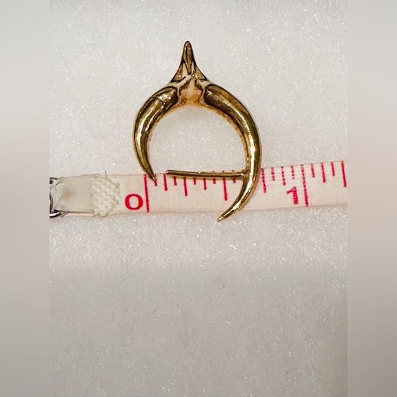 Khiry 18K Gold Vermeil Spiked Hoop Earring - Picture 10 of 10